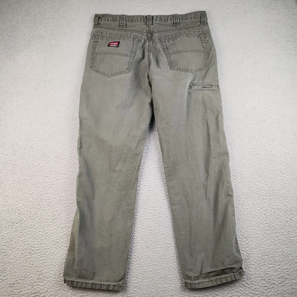 Wrangler Workwear Pants Men's 34x30 Ripstop Straight Leg Green - Picture 2 of 9